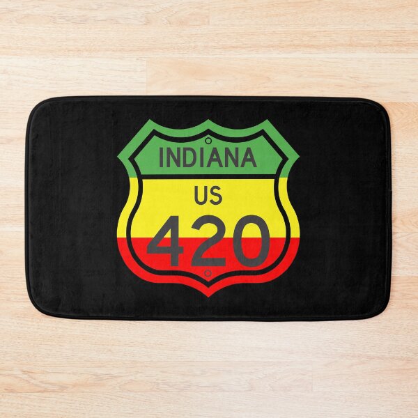 Item preview, Indiana Highway 420 in Rasta Colours designed and sold by Kiwidom.