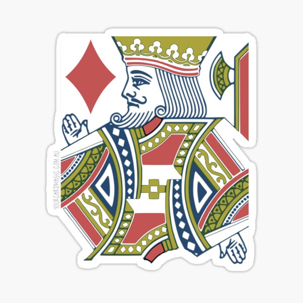 Playing Card - King of Diamonds Sticker