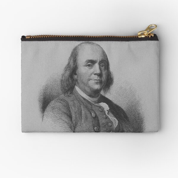 Benjamin Franklin Zipper Pouch