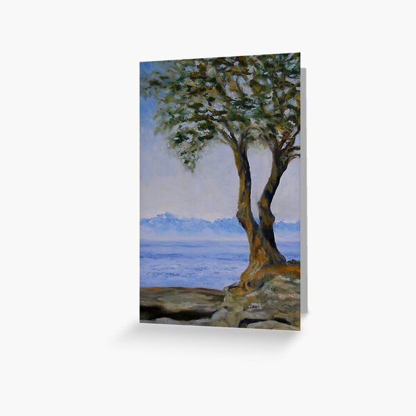 Item preview, detail "Keeping Watch" oil painting  MAYNE ISLAND  designed and sold by Terrill Welch.