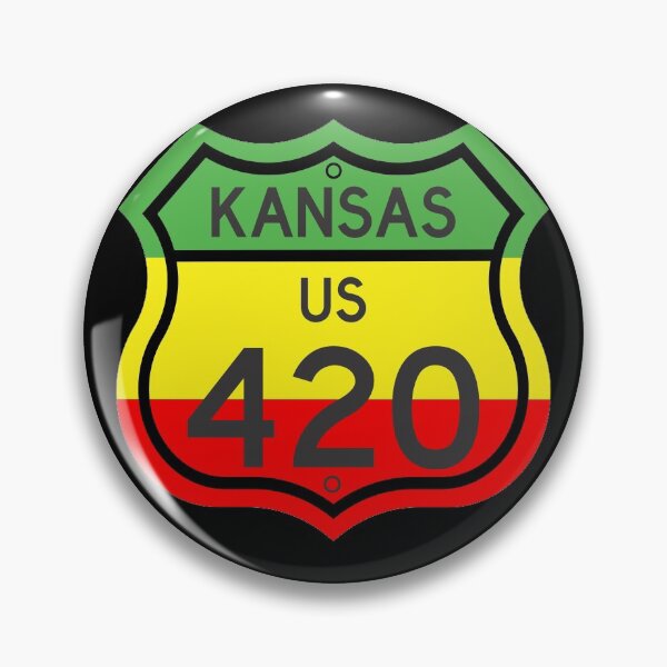 Item preview, Kansas Highway 420 in Rasta Colours designed and sold by Kiwidom.