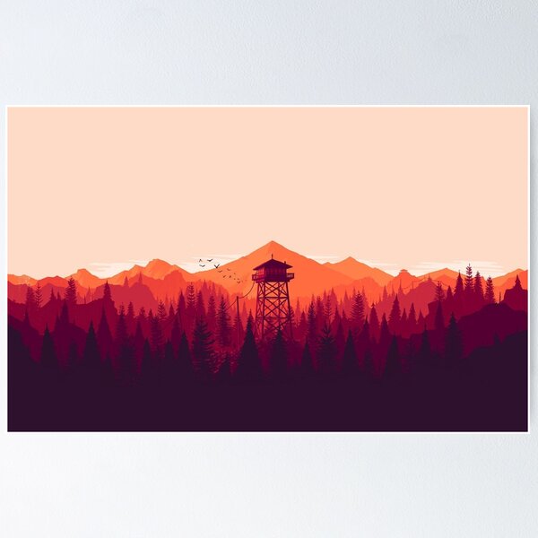 Item preview, Firewatch Background designed and sold by MumblesM.