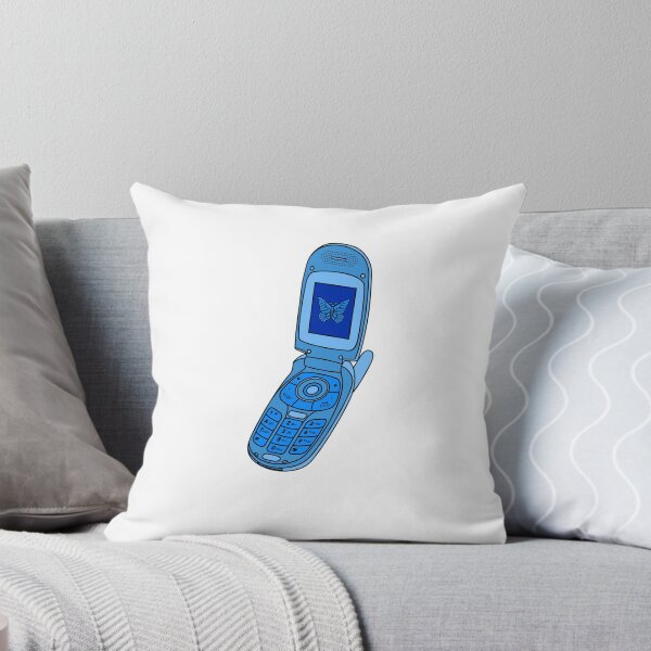 Item preview, Y2k blue butterfly flip phone design designed and sold by hanameda.