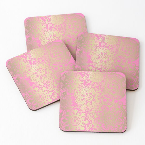 Item preview, Light Pink and Gold Mandala Pattern designed and sold by Julie Erin Designs.