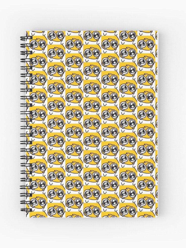 cursed emoji crying Hardcover Journal for Sale by Carou