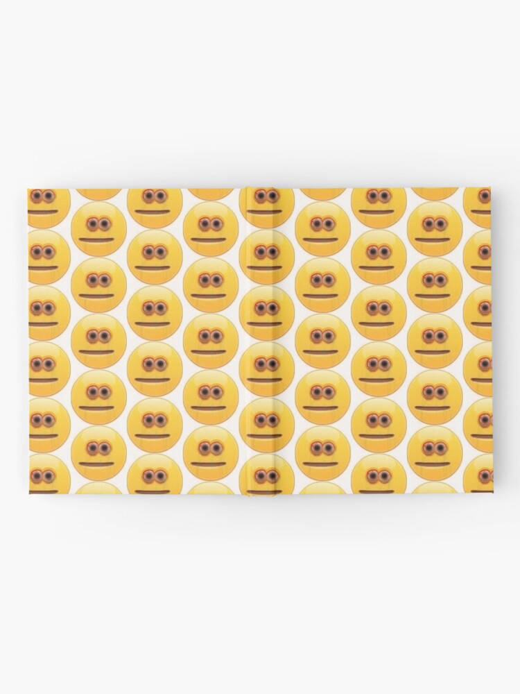 cursed emoji crying Hardcover Journal for Sale by Carou