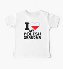 I Heart My Polish Grandma Baby Tee