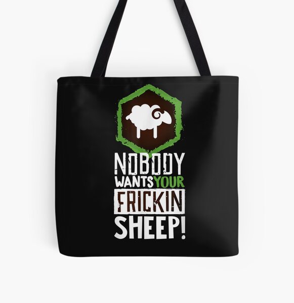 Nobody Wants Your Sheep Board Game Geek Nerd Fan Joke All Over Print Tote Bag