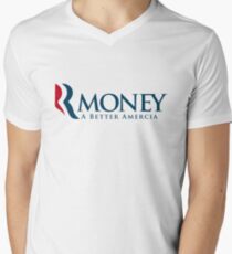 R-Money: A Better Amercia Men's V-Neck T-Shirt