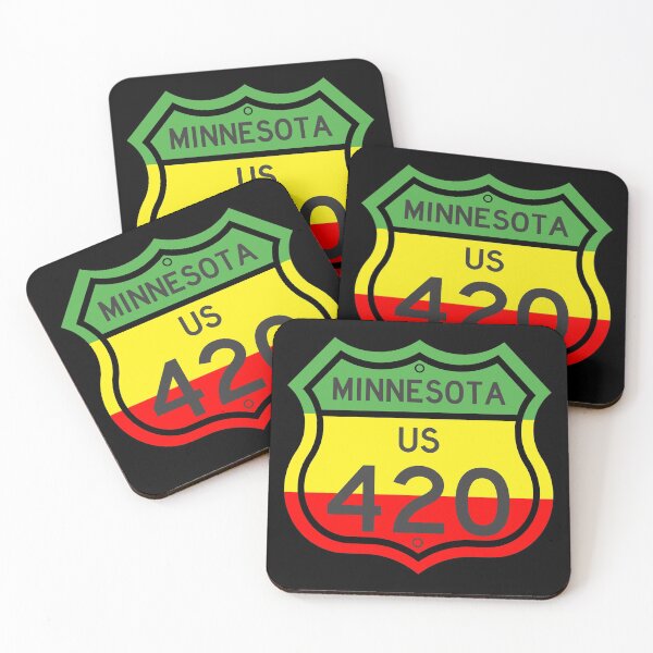 Item preview, Minnesota Highway 420 in Rasta Colours designed and sold by Kiwidom.