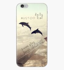 Monday Dream - Flying with My Dolphin Friends iPhone Case