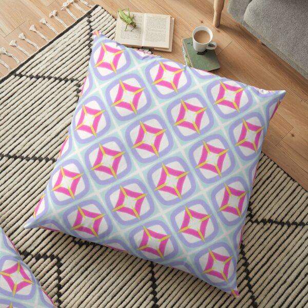 Midcentury geometric pattern Floor Pillow