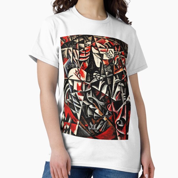 Aperçu de l'œuvre Lyubov Popova "Femme itinérante" créée et vendue par Alexandra Dahl.