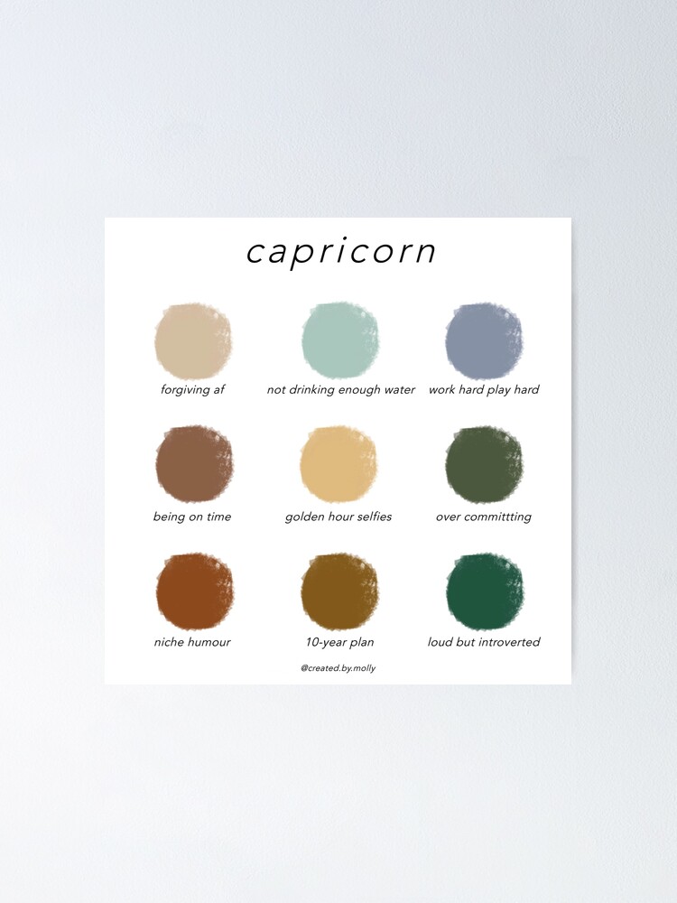 Capricorn Color Chart