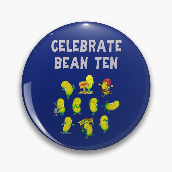 Item preview, Happy 10th Birthday card - Celebrate Bean Ten designed and sold by Justbeanhappy.
