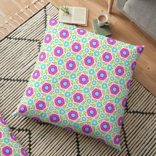 Bright geometric pattern Floor Pillow