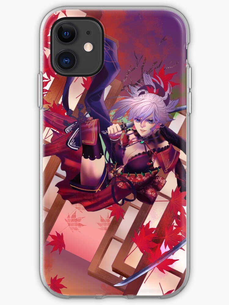Fgo Saber Miyamoto Musashi Iphone Case Cover By Okeedokees Redbubble