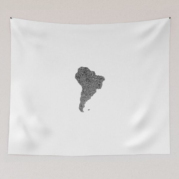 Item preview, World Doodle South America design art  designed and sold by Makaylie Doody.