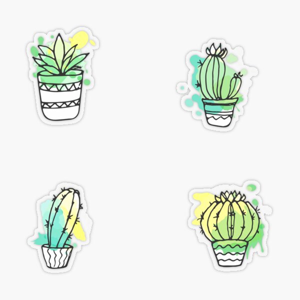 Succulents Cute Sticker Pack Sticker for Sale by Alyssa Mio