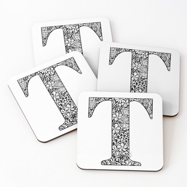 Item preview, Floral Letter T - Capital Letter designed and sold by Shaseldine.