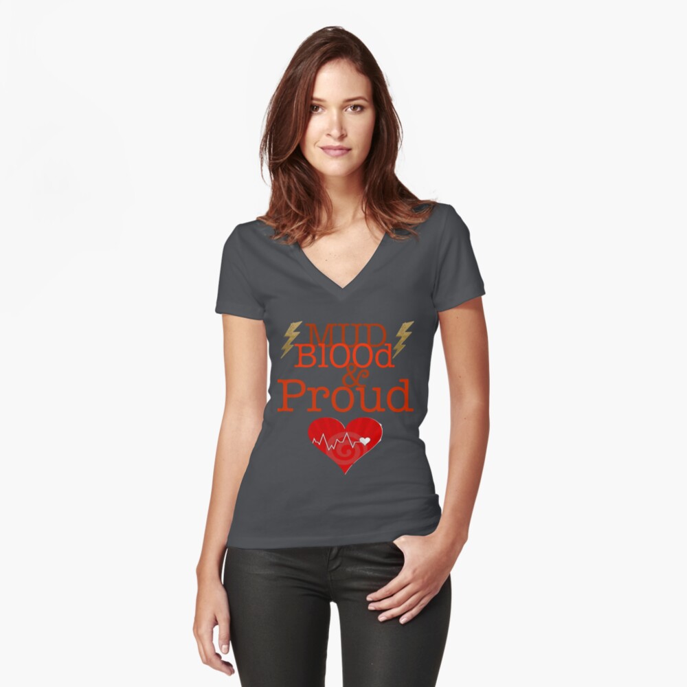Item preview, Fitted V-Neck T-Shirt designed and sold by boss0501.
