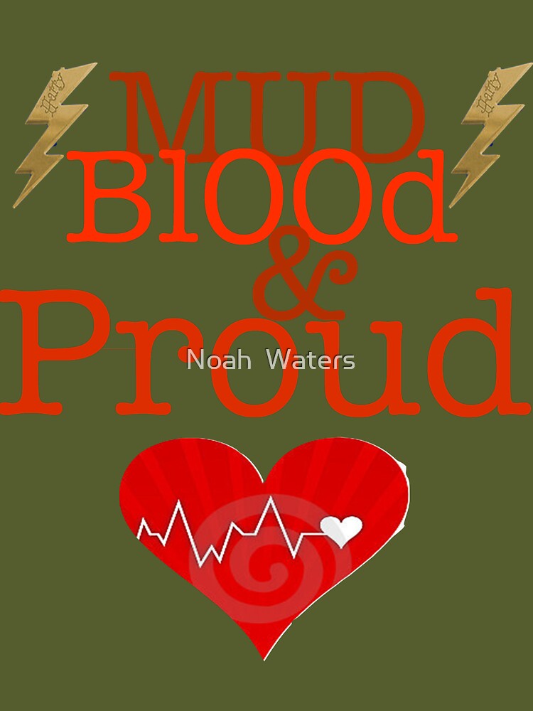 Thumbnail 3 of 3, Fitted T-Shirt, "Mud Blood and Proud" designed and sold by boss0501.