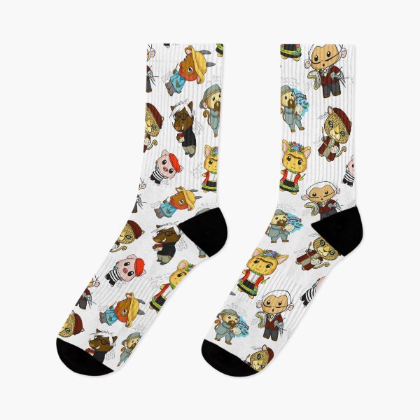 Item preview, Seamless Pattern: Punny Artist Animals designed and sold by Dino & Panda Studios.