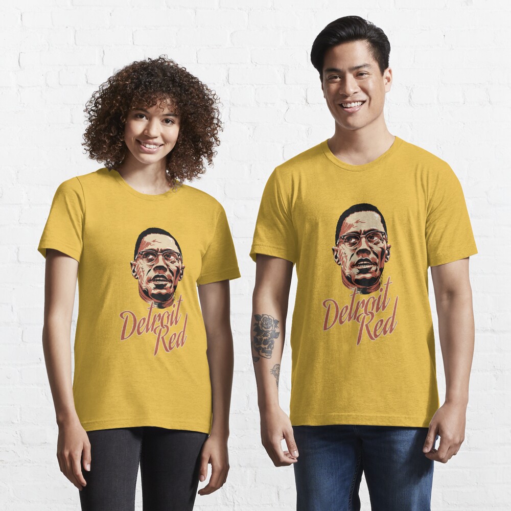 Malcolm X Brown and Yellow Baseball Jersey