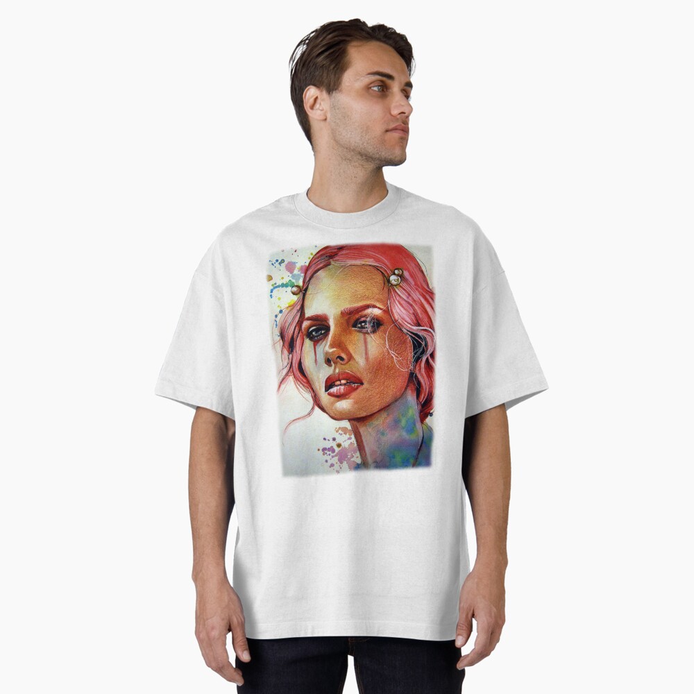 Vista previa del artículo con la obra «Camiseta oversize», diseñado y vendido por OlgaNoes.