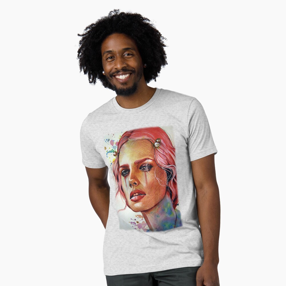 Vista previa del artículo con la obra «Camiseta de tejido mixto», diseñado y vendido por OlgaNoes.