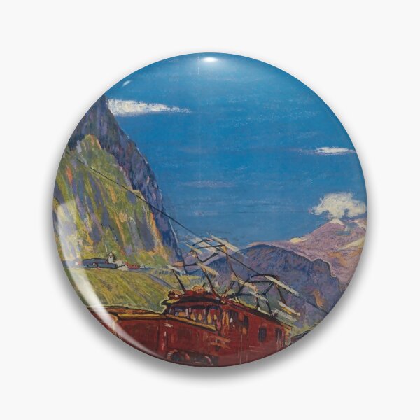 Item preview, Switzerland St Gotthard Railway vintage travel poster designed and sold by stickart-marek.