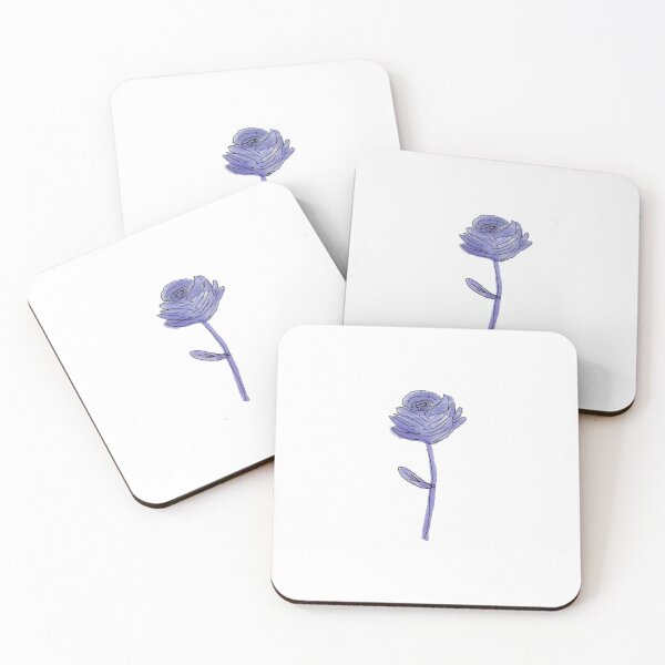 Item preview, Purple Minimalist Rose  designed and sold by vegantoaster.