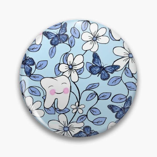Tooth Toile / Dental Floral Pin