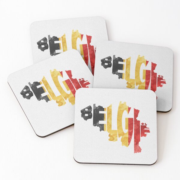 Item preview, Belgium Typographic Map Flag designed and sold by A Deniz Akerman.