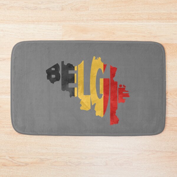 Item preview, Belgium Typographic Map Flag designed and sold by A Deniz Akerman.