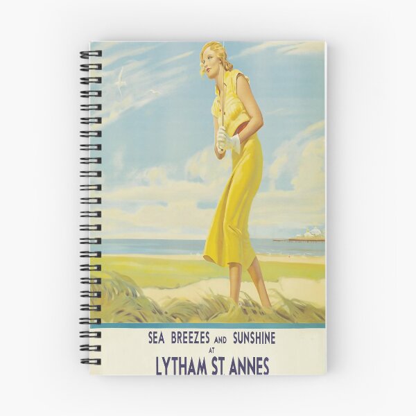 Item preview, Lytham St Annes vintage travel poster designed and sold by stickart-marek.