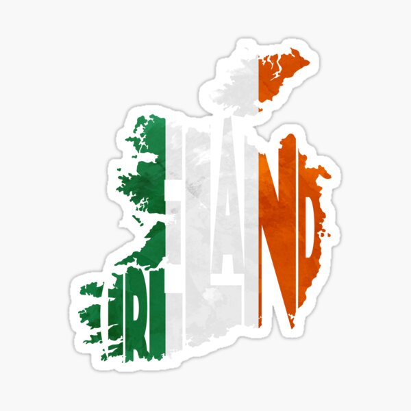 Artikel-Vorschau von Irland Typografische Karte Flagge, designt und verkauft von A Deniz Akerman.