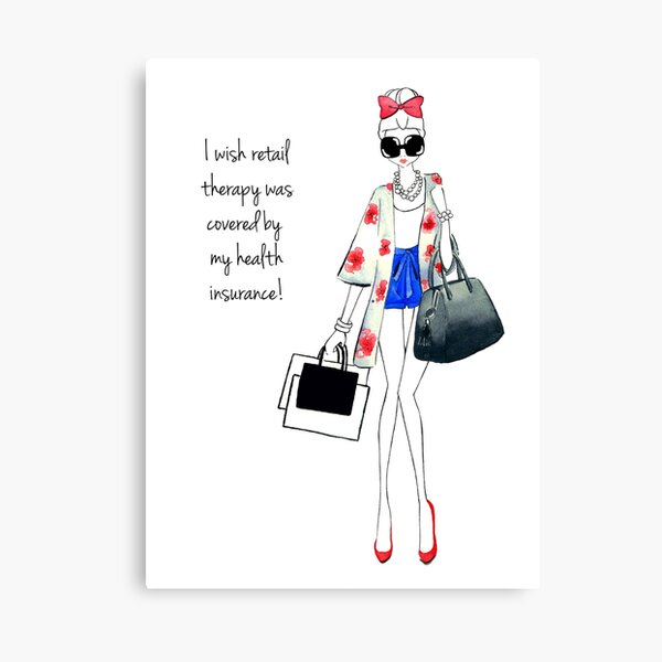 Retail Therapy Canvas Print
