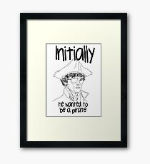Pirate!Sherlock Framed Print