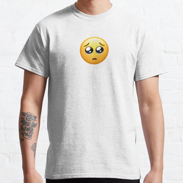 Pleading Face Emoji Classic T-Shirt