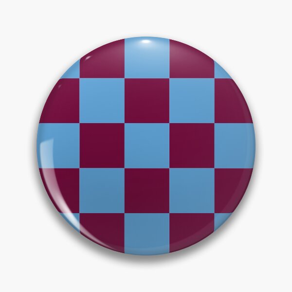 Item preview, Aston Villa Claret and Blue Checkered Fan Flag designed and sold by Sporting Colour.