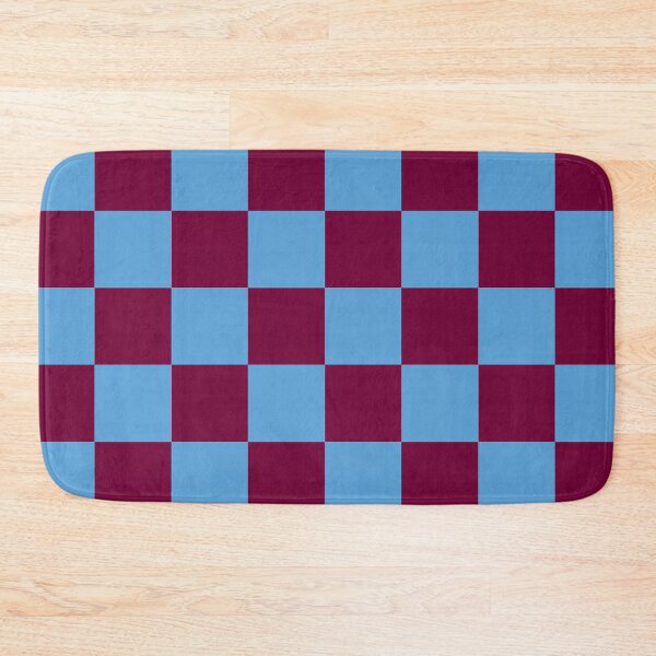 Item preview, Aston Villa Claret and Blue Checkered Fan Flag designed and sold by Sporting Colour.