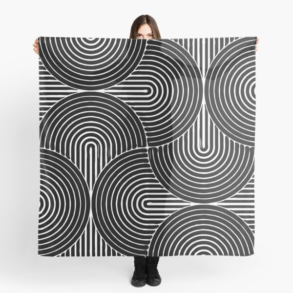 RETROLICIOUS CURVE DESIGN - Classic Retro 70’s Design Scarf
