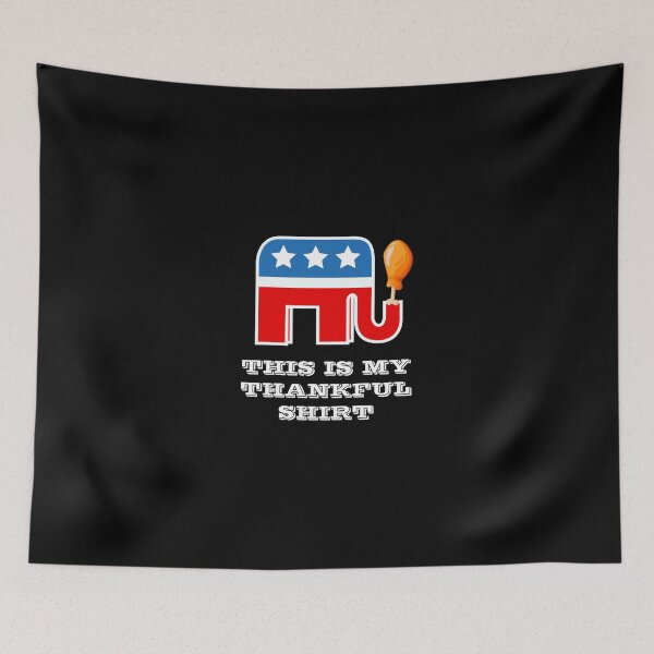 Aperçu de l'œuvre GOP Thankful Turkey Leg Shirt créée et vendue par KoolMoDee.