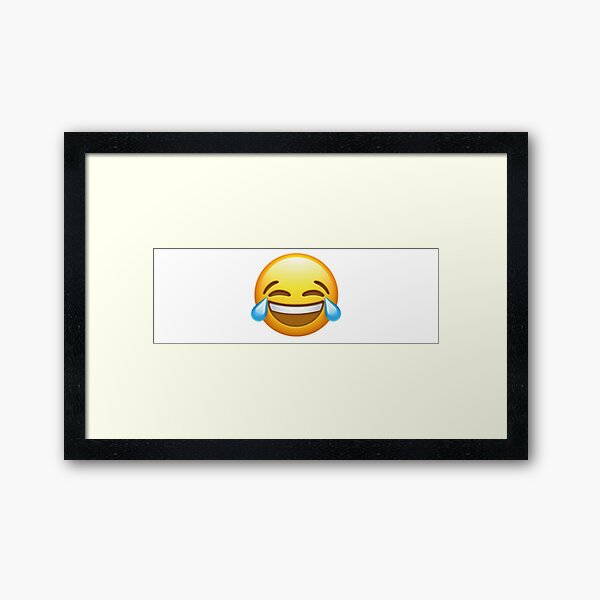 Laughing Cry Wall Art Redbubble - tears of joy emoji hat roblox