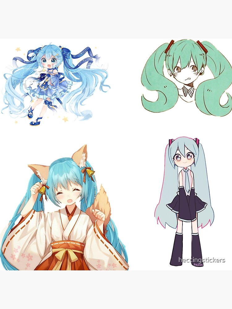 "Vocaloid Sticker Pack 2" Throw Pillow for Sale by heccingstickers