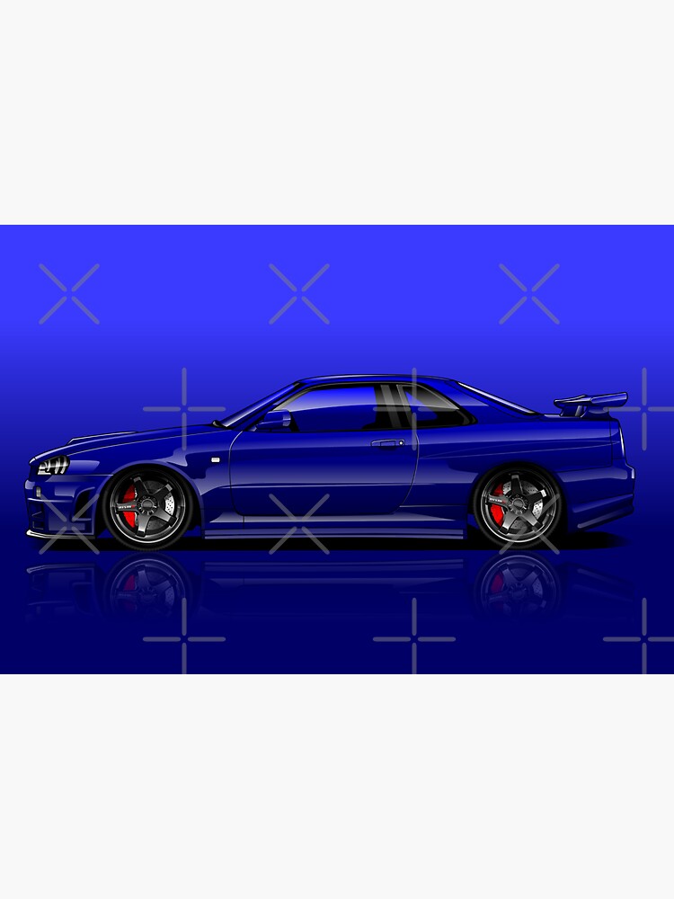 Download "Nissan Skyline R34 GT-R Digital Art [Side View / Metallic ...