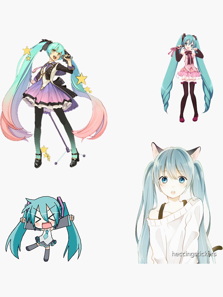 "Vocaloid Sticker Pack 4" Sticker for Sale by heccingstickers Redbubble
