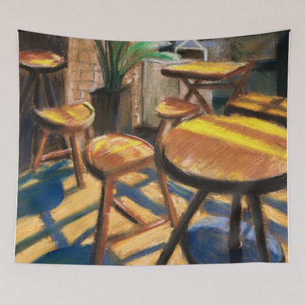 Item preview, Pastel Painting | Cafe Morning designed and sold by iswenyi.