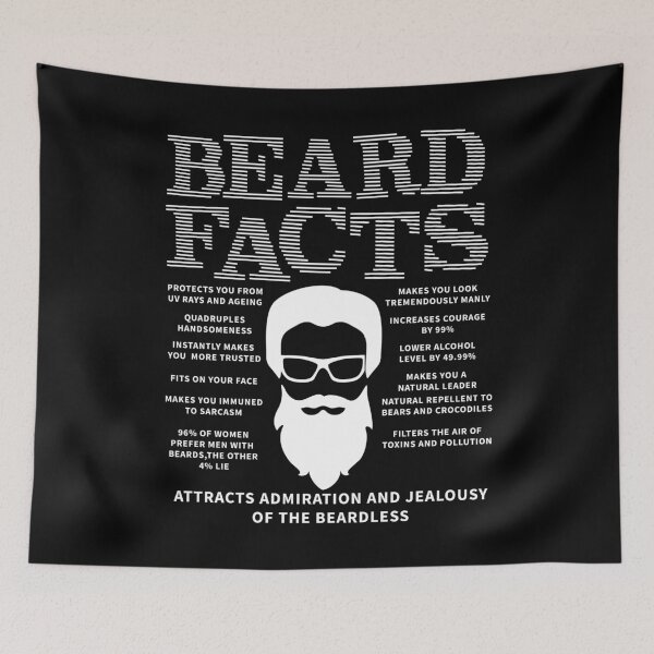 Item preview, Beard Facts Mens Beard Lover Gift designed and sold by 2blackcherries.